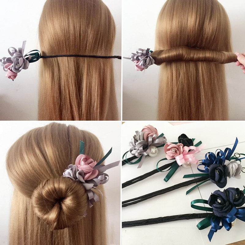 PearlBloom Hair Bun Clip